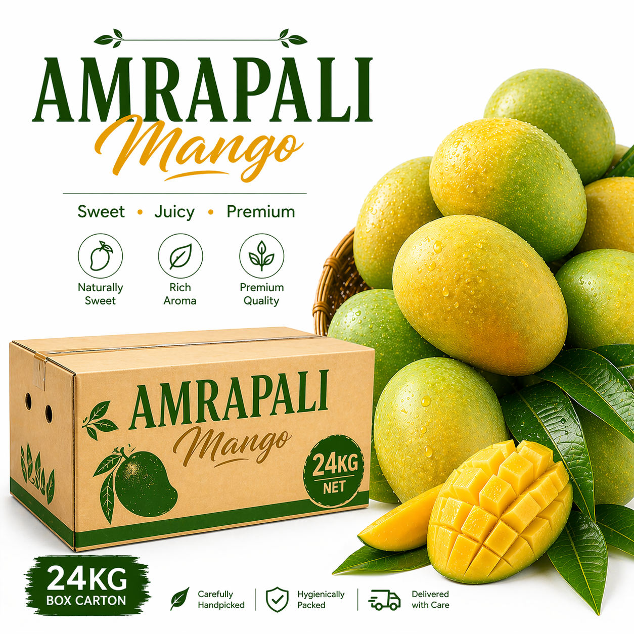 Premium Amrapali Mango Box - Farm Fresh Sweet Mangoes